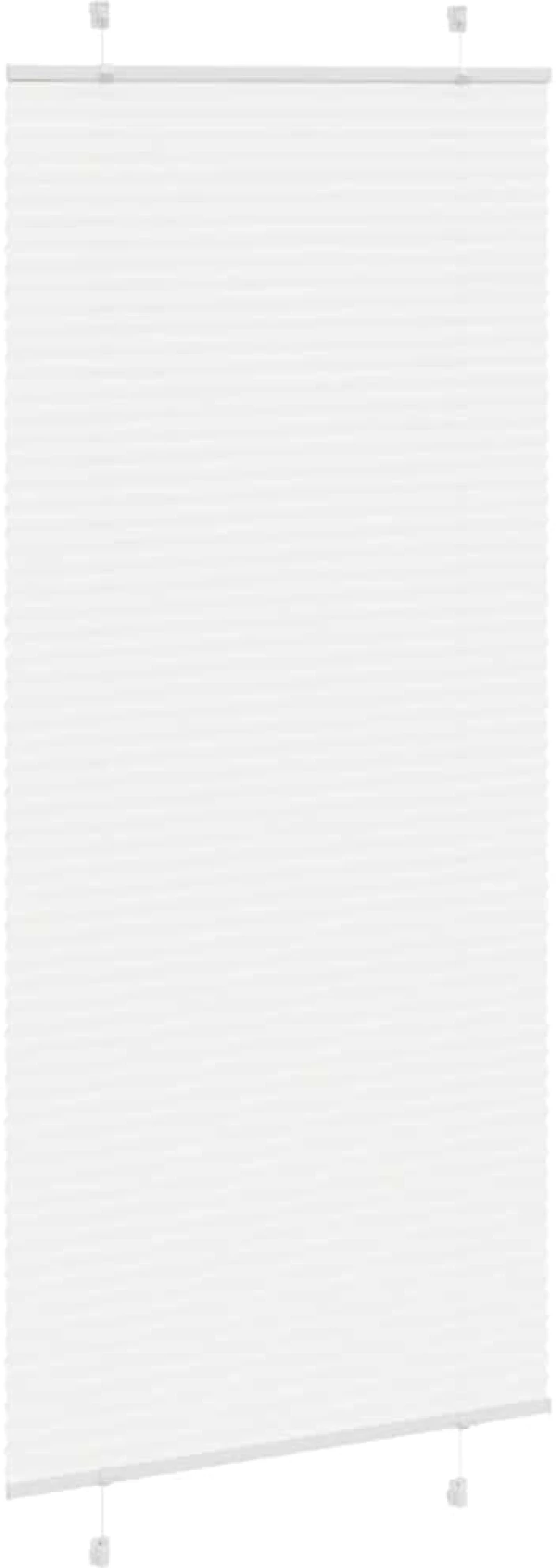 vidaXL Πλισέ περσίδα Λευκό 90x200 cm Πλάτος υφάσματος 89,4 cm