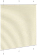 vidaXL Πλισέ περσίδα Κρέμα 115x150 cm Πλάτος υφάσματος 114,4 cm