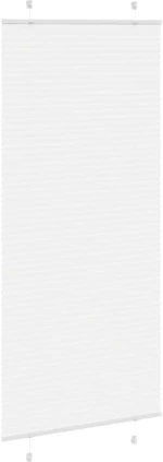 vidaXL Πλισέ περσίδα Λευκό 85x200 cm Πλάτος υφάσματος 84,4 cm