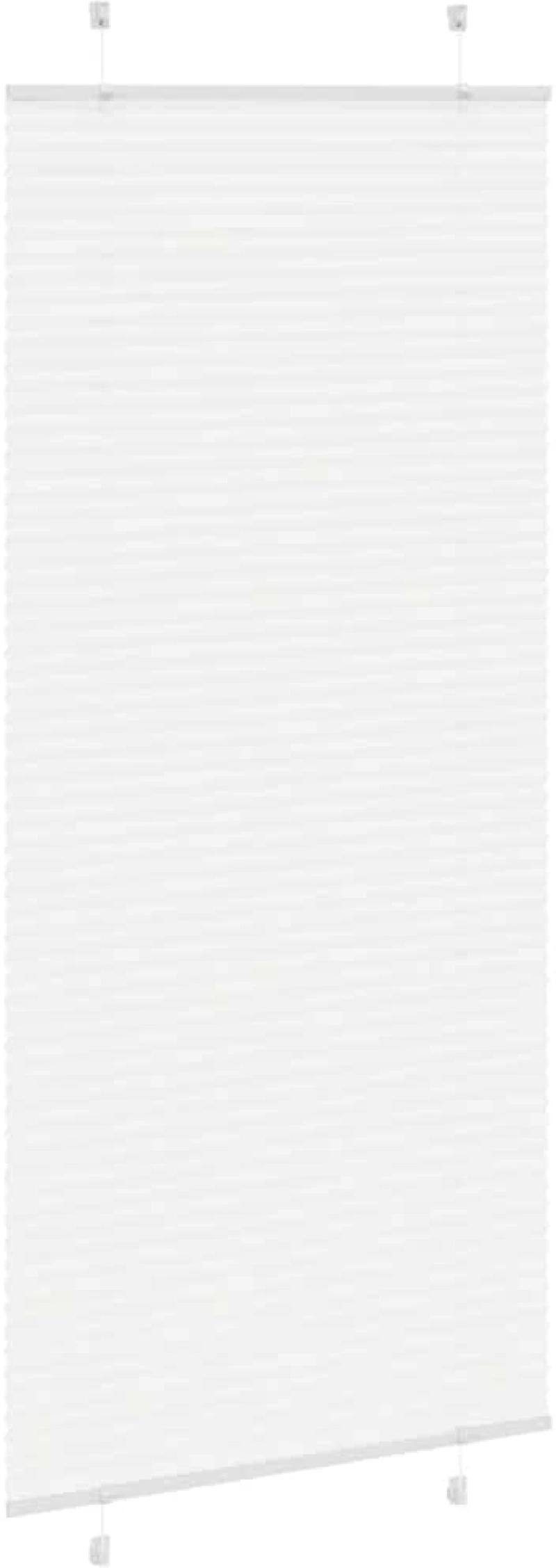 vidaXL Πλισέ περσίδα Λευκό 85x200 cm Πλάτος υφάσματος 84,4 cm