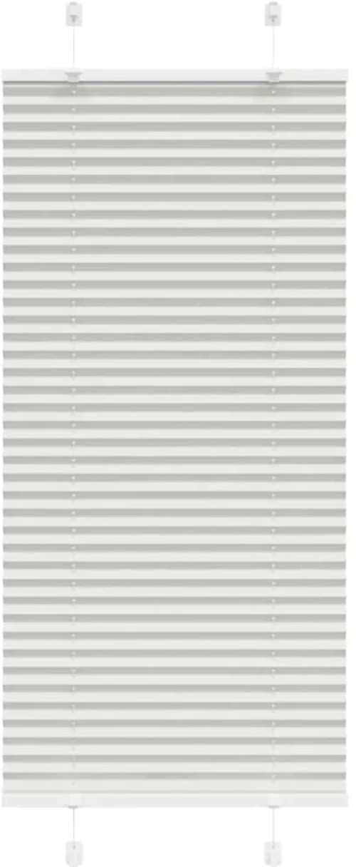 vidaXL Πλισέ περσίδα ανοιχτό γκρι 60x150 cm Πλάτος υφάσματος 59,4 cm