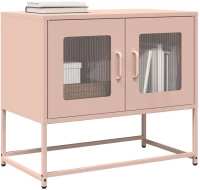 ντουλάπι τηλεόρασης vidaXL Ροζ 68x39x60,5 cm Ατσάλι ψυχρής έλασης