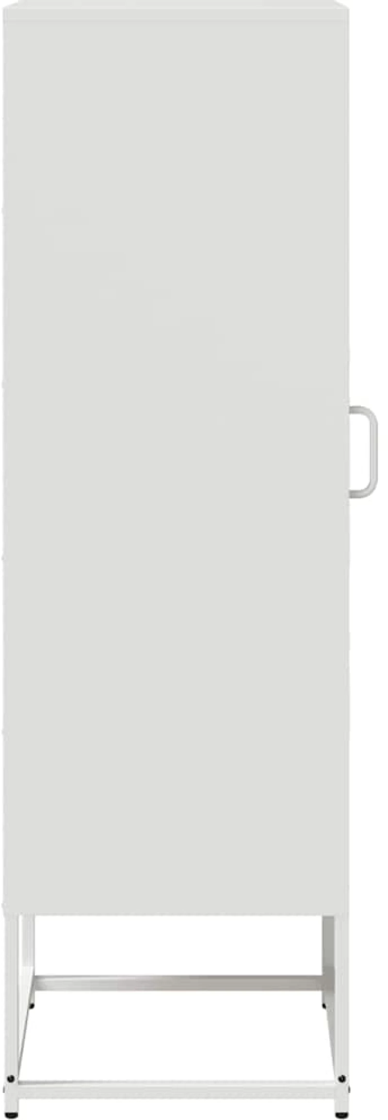 vidaXL Highboard Λευκό 36x39x123 cm από χάλυβα ψυχρής έλασης