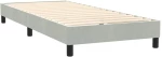 vidaXL Box Spring κρεβάτι με στρώμα ανοιχτό γκρι 90x220 εκ. Βελούδινο