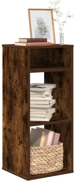 vidaXL Βιβλιοθήκη Καπνιστή Δρυς 34x31x80 εκ. από Επεξεργασμένο Ξύλο