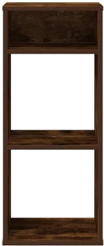 vidaXL Βιβλιοθήκη Καπνιστή Δρυς 34x31x80 εκ. από Επεξεργασμένο Ξύλο