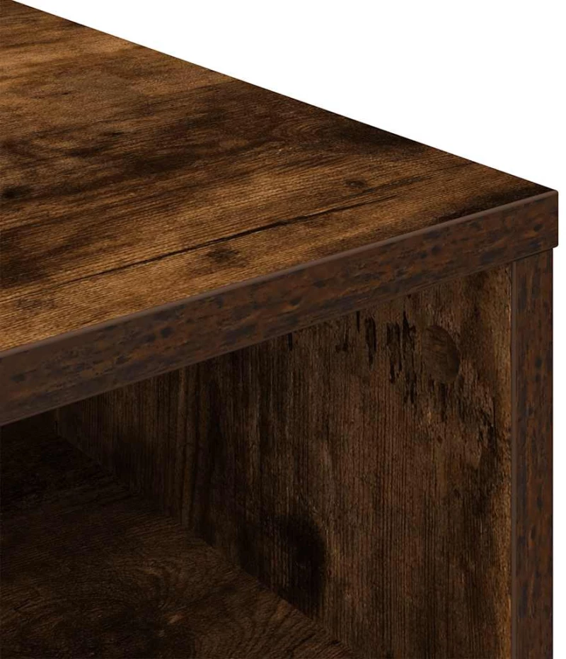 vidaXL Βιβλιοθήκη Καπνιστή Δρυς 34x31x80 εκ. από Επεξεργασμένο Ξύλο