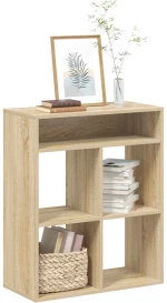 vidaXL Βιβλιοθήκη Χρώμα Sonoma Δρυς 66x31x80 εκ. Επεξεργασμένο Ξύλο