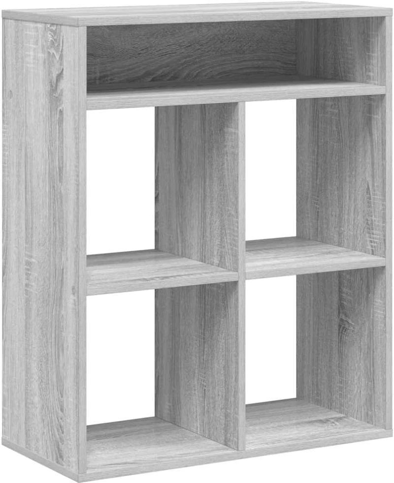 vidaXL Βιβλιοθήκη Γκρι Sonoma 66x31x80 εκ. από Επεξεργασμένο Ξύλο