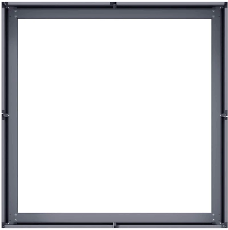 vidaXL Ζαρντινιέρα Ανθρακί 80x80x30 εκ. από Χάλυβα