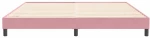 vidaXL Πλαίσιο κρεβατιού χωρίς στρώμα Ροζ 200x220 cm Βελούδινο