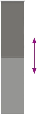 vidaXL Ρολέρ Μπλακάουτ γκρί 55x210 cm Πλάτος υφάσματος 50,7 cm