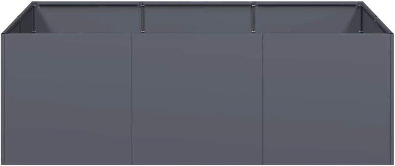 vidaXL Ζαρντινιέρα Ανθρακί 120x80x40 εκ. από Χάλυβα