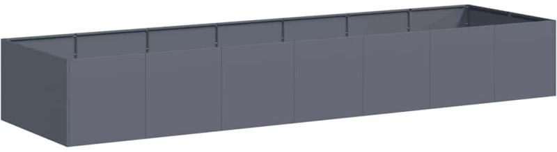 vidaXL Ζαρντινιέρα Ανθρακί 280x80x40 εκ. από Χάλυβα