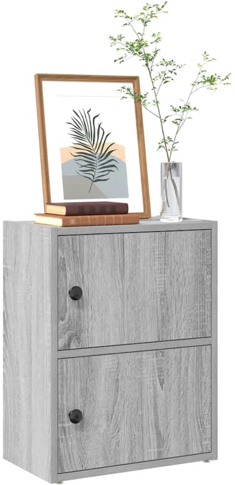 vidaXL Βιβλιοθήκη Γκρι Sonoma 40x24x52 εκ. από Επεξεργασμένο Ξύλο