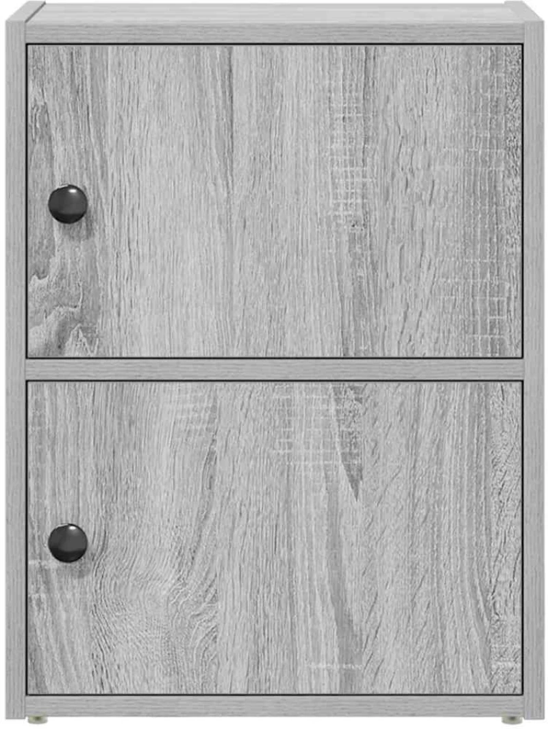 vidaXL Βιβλιοθήκη Γκρι Sonoma 40x24x52 εκ. από Επεξεργασμένο Ξύλο