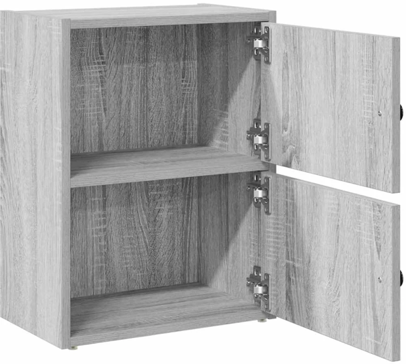 vidaXL Βιβλιοθήκη Γκρι Sonoma 40x24x52 εκ. από Επεξεργασμένο Ξύλο