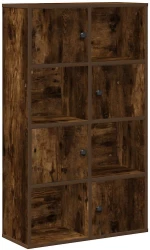 vidaXL Βιβλιοθήκη Καπνιστή Δρυς 60x24x101,5 εκ. από Επεξεργασμένο Ξύλο