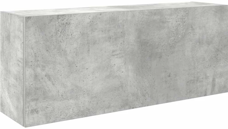 vidaXL Ντουλάπι τοίχου μπάνιου Μπετόν Γκρι 100x25x40 cm