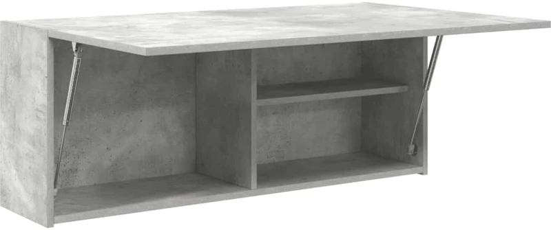 vidaXL Ντουλάπι τοίχου μπάνιου Μπετόν Γκρι 100x25x40 cm