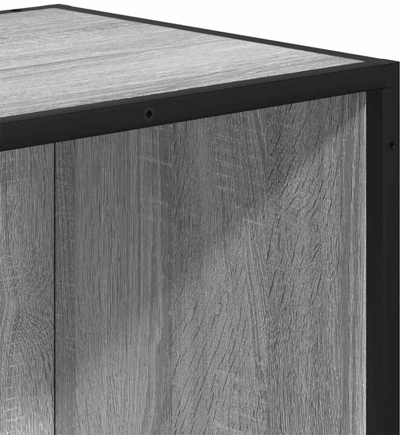 vidaXL Βιβλιοθήκη Γκρι Sonoma 80,5x35x139 cm Ξύλινη κατασκευή