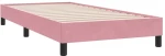 vidaXL Box Spring κρεβάτι με στρώμα ροζ 90x210 εκ. Βελούδινο
