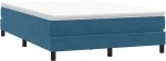 vidaXL Box Spring κρεβάτι χωρίς στρώμα σκούρο μπλε 160x220cm Βελούδινο