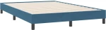 vidaXL Box Spring κρεβάτι χωρίς στρώμα σκούρο μπλε 160x220cm Βελούδινο