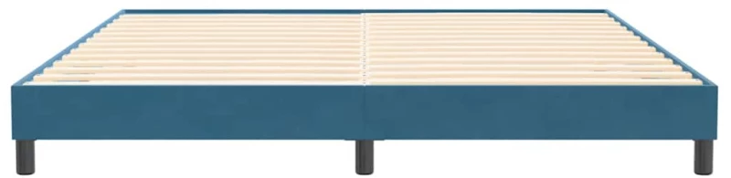 vidaXL Box Spring Κρεβάτι χωρίς στρώμα Σκούρο μπλε 200x220cm Βελούδινο