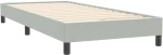 vidaXL Box Spring κρεβάτι με στρώμα ανοιχτό γκρι 90x220 εκ. Βελούδινο