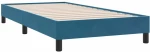 vidaXL Box Spring κρεβάτι με στρώμα σκούρο μπλε 80x210 εκ. Βελούδινο