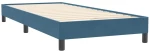 vidaXL Κρεβάτι Boxspring με Στρώμα Σκούρο Μπλε 80x220 εκ. Βελούδινο