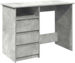 vidaXL Γραφείο Γκρι Σκυροδέματος 102 x 50 x 75 εκ. Επεξεργασμένο Ξύλο