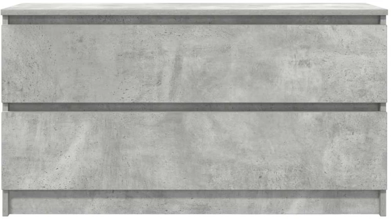 vidaXL Έπιπλο Τηλεόρασης Γκρι Σκυροδέματος 100x35x54 εκ. Επεξ. Ξύλο