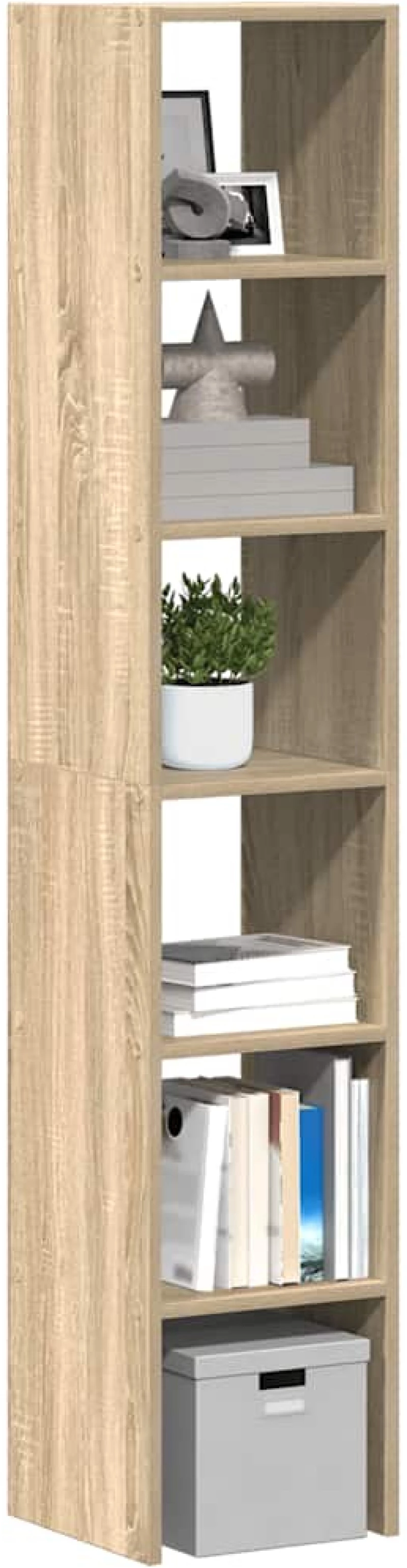 vidaXL Βιβλιοθήκες 2 τεμ. Στοιβαζόμενα Sonoma Δρυς 30x30x80 εκ.