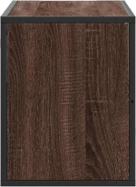 vidaXL Έπιπλο Τηλεόρασης Καφέ Δρυς 80x31x39,5 εκ Επεξ.Ξύλο/Μέταλλο