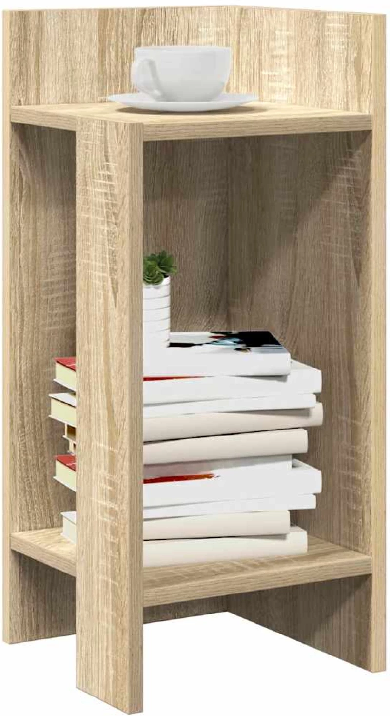 vidaXL Τραπεζάκια 2 τεμ. με ράφι Sonoma Δρυς 25,5x27x60 εκ.