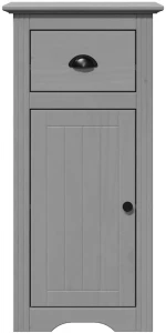 vidaXL Ντουλάπι μπάνιου BODO Γκρι 44x30x90 cm