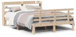 vidaXL Πλαίσιο Κρεβατιού Κεφαλάρι 150x200 εκ Μασίφ Πεύκο