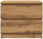 vidaXL Κομοδίνα 2 τεμ Artisan Oak 50x40x43.5 cm Κατασκευασμένο ξύλο
