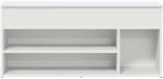 Πάγκος παπουτσιών vidaXL Λευκό 102x30,5x45 cm Κατασκευασμένο ξύλο