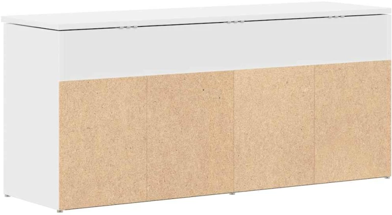 Πάγκος παπουτσιών vidaXL Λευκό 102x30,5x45 cm Κατασκευασμένο ξύλο