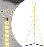 vidaXL Χριστουγεννιάτικο δέντρο LED 483 LED Θερμό Λευκό 240 εκ.