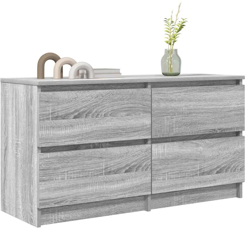 vidaXL Έπιπλο Τηλεόρασης Γκρι Sonoma 100x35x54 εκ. από Επεξεργ. Ξύλο