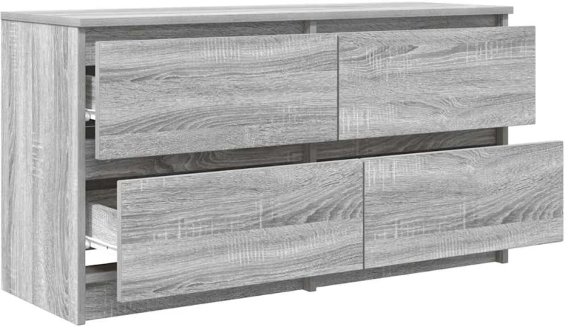 vidaXL Έπιπλο Τηλεόρασης Γκρι Sonoma 100x35x54 εκ. από Επεξεργ. Ξύλο