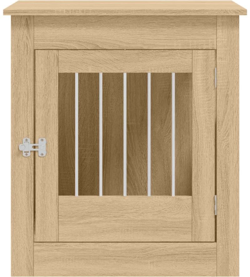 vidaXL Κλουβί Σκύλου Sonoma Δρυς 64,5 x 80 x 71 εκ. από Επεξεργ. Ξύλο