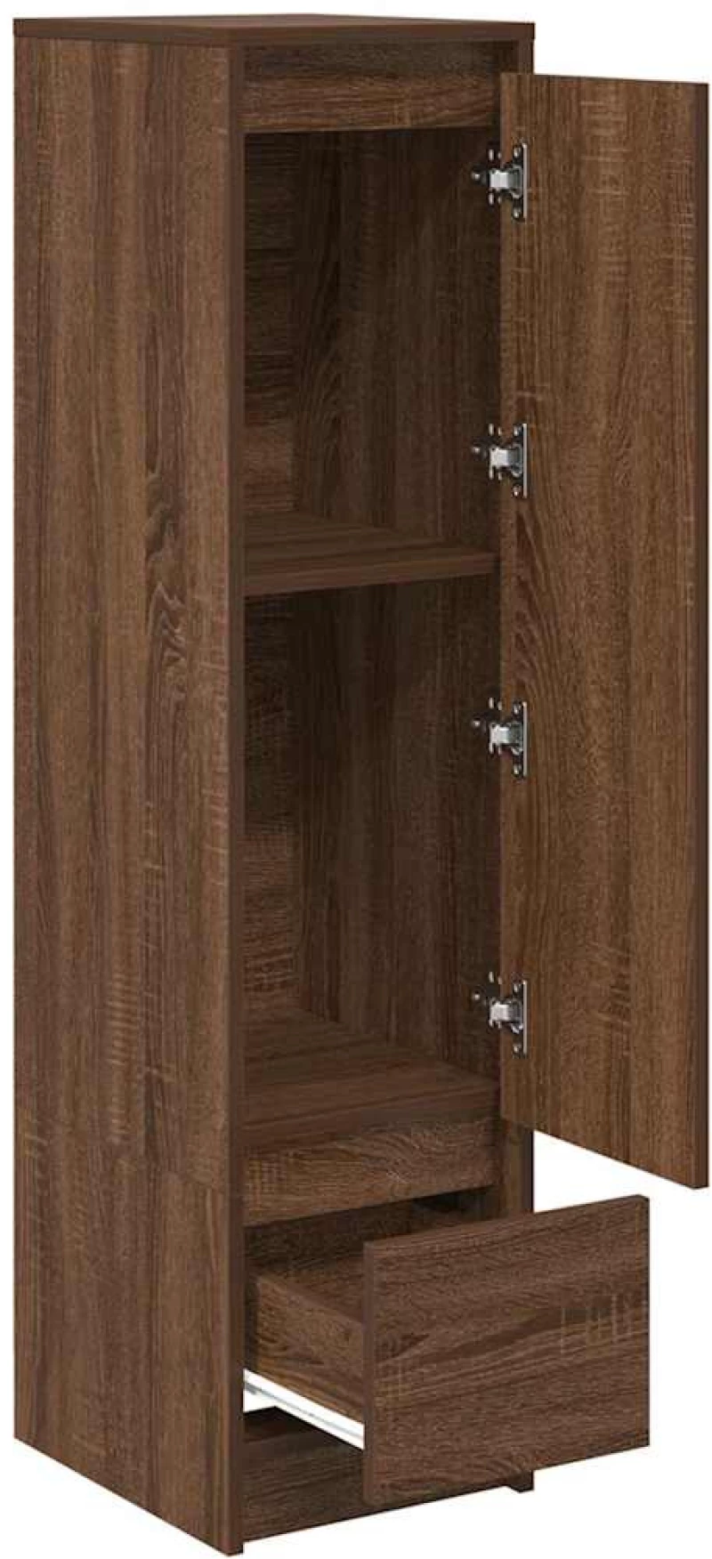 vidaXL Ντουλάπι Καφέ Δρυς 29,5x34x119,5 εκ. Επεξεργασμένο Ξύλο