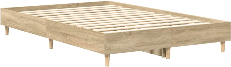 vidaXL Πλαίσιο Κρεβατιού χωρίς Στρώμα Sonoma Δρυς 120x200εκ. Επ. Ξύλο
