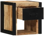 vidaXL Κομοδίνο 40x35x40 cm Στερεό ακατέργαστο ξύλο Mango