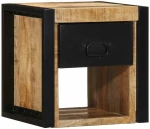 vidaXL Κομοδίνο 40x35x40 cm Στερεό ακατέργαστο ξύλο Mango